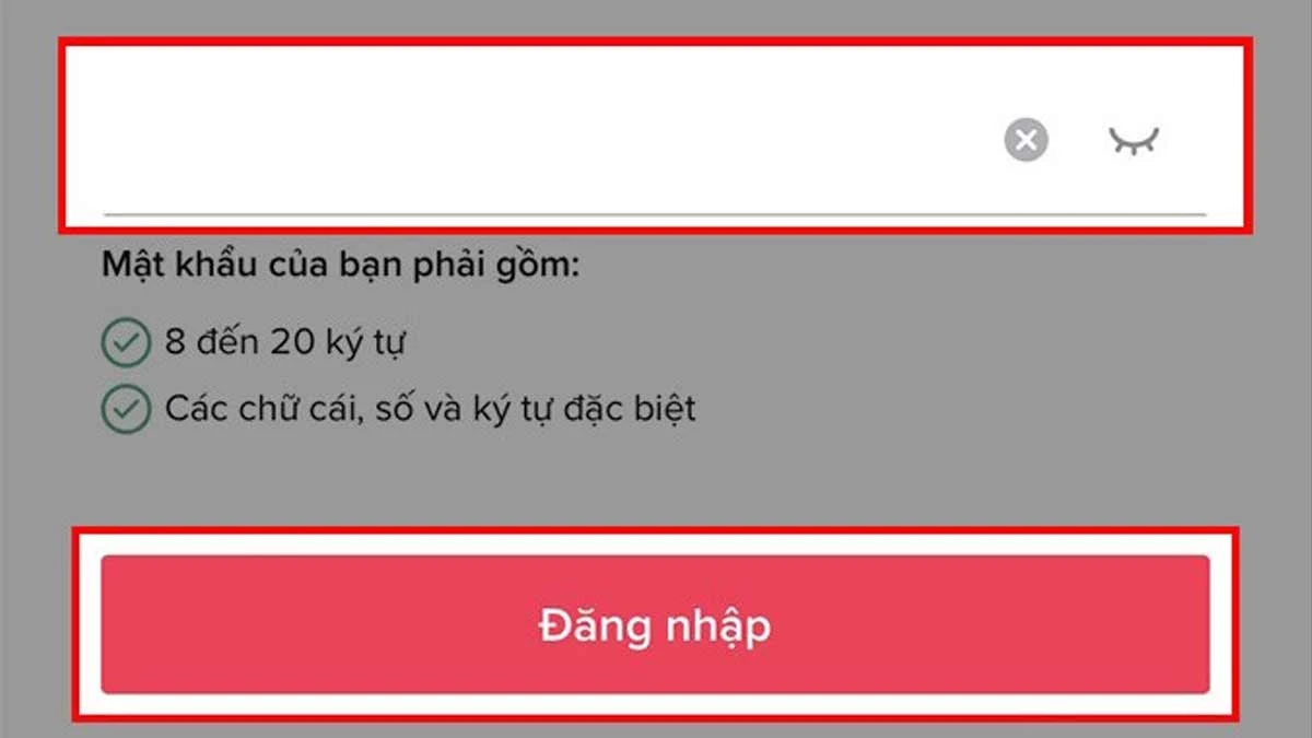 Bước 6: Tạo mật khẩu mới