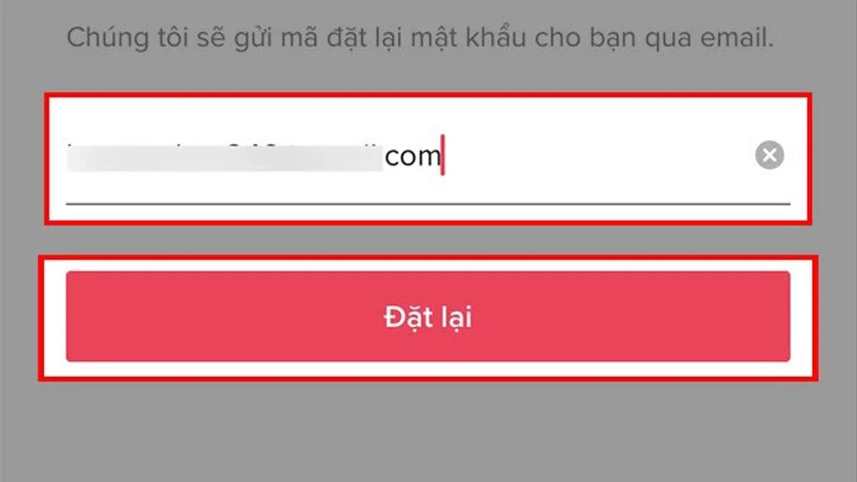 Bước 4: Nhập email đã liên kết