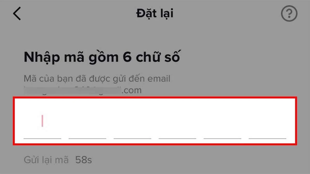 Bước 5: Nhập mã xác minh từ email